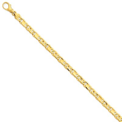 5.75mm Polished Fancy Link Necklace 20 Inch 14k Gold LK399-20, MPN: LK399-20, 191101180569