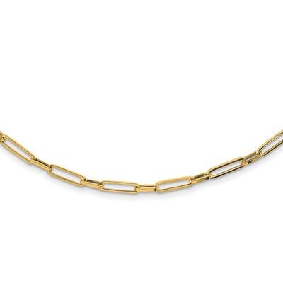 Fancy Oval Link Necklace 24 Inch 14k Gold Polished SF2849-24, MPN: SF2849-24, 883957931067