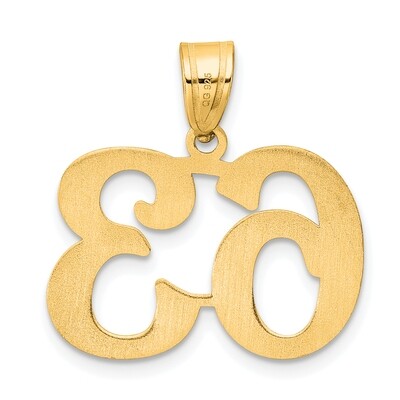 Number 63 Pendant 14k Gold Polished APN63, MPN: APN63, 196904079898