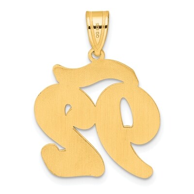 Script Number 92 Pendant 14k Gold Polished SCN92, MPN: SCN92, 196904077856