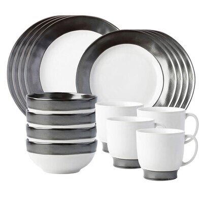 Juliska Emerson White Pewter 16 Piece Set KP200SET/92, MPN: KP200SET/92, 810090261003