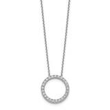 Circle Pendant with Chain 14k White Gold Diamond PM1002-100-WAA, MPN: PM1002-100-WA, 883957465104