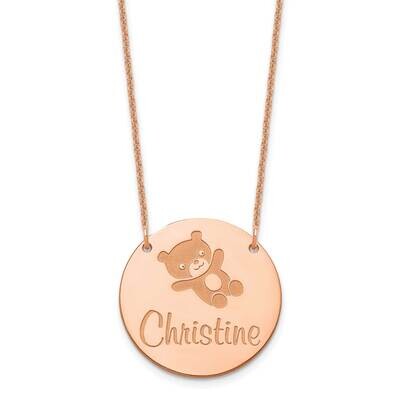 Customized Circle Necklace 14k Rose Gold Medium XNA1044R, MPN: XNA1044R,
