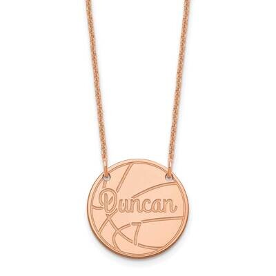 Customized Circle Necklace 14k Rose Gold Small XNA1043R, MPN: XNA1043R,