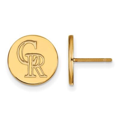Colorado Rockies Small Disc Earring Gold-plated Silver GP021ROK, MPN: GP021ROK, 886774926179