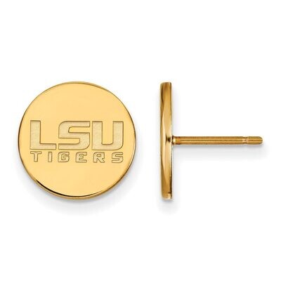 Louisiana State University Small Disc Earring Gold-plated Silver GP059LSU, MPN: GP059LSU, 886774950…