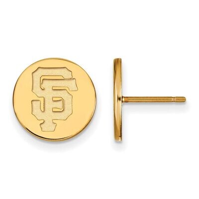 San Francisco Giants Small Disc Earring Gold-plated Silver GP044GIT, MPN: GP044GIT, 886774943473