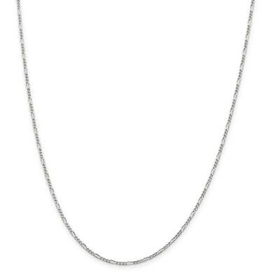 1.75mm Figaro Chain 14 Inch Sterling Silver QFG050-14, MPN: QFG050-14, 191101784279