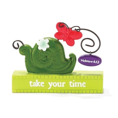 Take Your Time Snail &amp; Butterfly Figurine GM14866