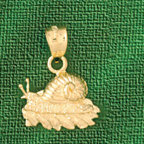 Dazzlers Jewelry Snail Pendant Necklace Charm Bracelet in Yellow, White or Rose Gold 3184, MPN: DZ-…