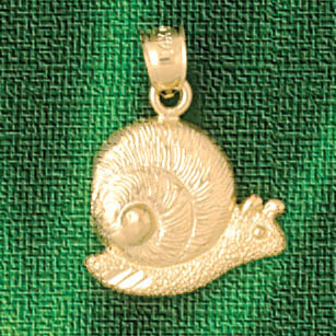 Dazzlers Jewelry Snail Pendant Necklace Charm Bracelet in Yellow, White or Rose Gold 3182, MPN: DZ-…