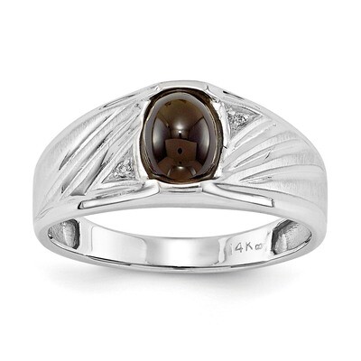 Mens Diamond and Onyx Ring Mounting 14k White Gold Y3986, MPN: Y3986,