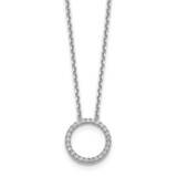 Circle Pendant with Chain 14k White Gold PM1002-025-WA, MPN: PM1002-025-WLD, 191101806162