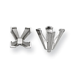 Princess One Piece V-End With Peg .20Ct. Setting Platinum PL171-1, MPN: PL171,