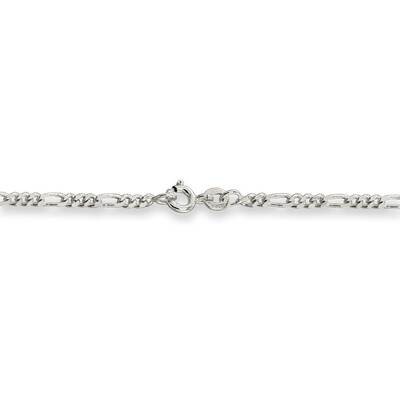 26 Inch 2.5mm Figaro Chain Sterling Silver QFG070-26, MPN: QFG070-26, 886774113753