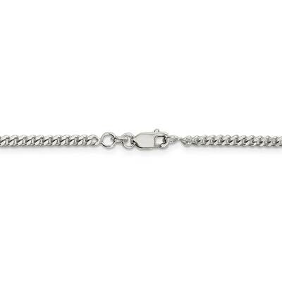 36 Inch 3mm Curb Chain Sterling Silver QCB080-36, MPN: QCB080-36, 886774107516