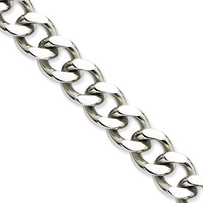 13.75mm 22 Inch Curb Chain - Stainless Steel SRN693 by Chisel, MPN: SRN693, 886774434988