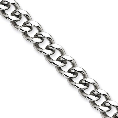 9.5mm 22 Inch Curb Chain - Stainless Steel SRN691 by Chisel, MPN: SRN691, 886774043531