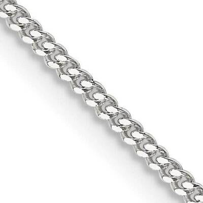 1.5mm Curb Chain 36 Inch Sterling Silver QCB045-36, MPN: QCB045-36,