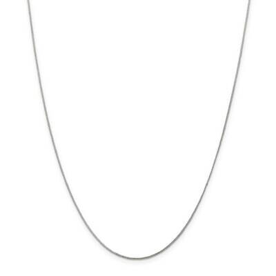 .8mm Curb Chain 22 Inch Sterling Silver QPE55-22, MPN: QPE55-22,