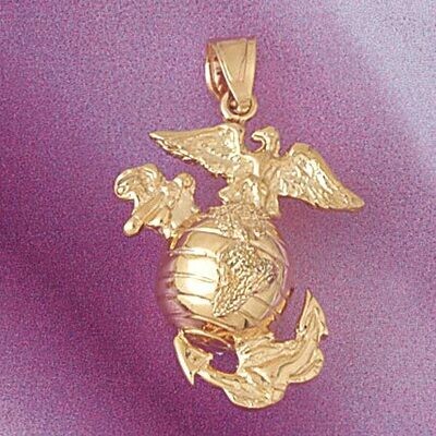 Dazzlers Jewelry Navy Pendant Necklace Charm Bracelet in Yellow, White or Rose Gold 4663, MPN: DZ-4…