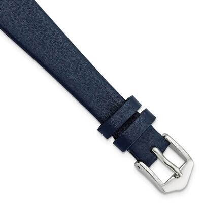 14mm Navy Blue Classic Calfskin Watch Band Gold-tone BA536-14, MPN: BA536-14,
