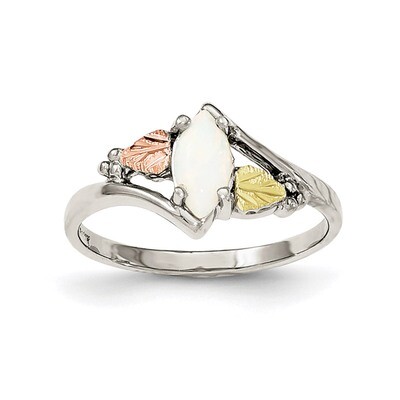 Created Opal Ring 12k Gold Sterling Silver QBH205, MPN: QBH205, 31902424427