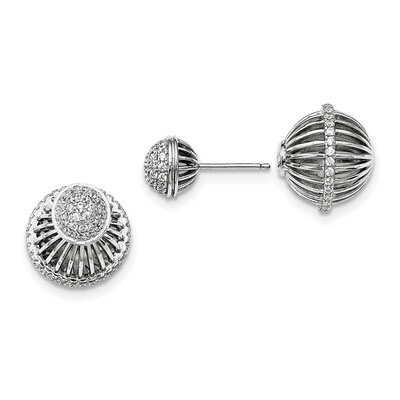 Earrings Sterling Silver CZ QMP1404, MPN: QMP1404, 191101072130