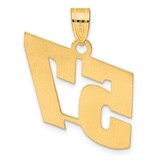 Block Number 57 Pendant 14k Gold Polished BN57, MPN: BN57, 196904079065