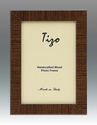 Tizo Brown Striped Wood Picture Frame 5 x 7 Inch, MPN: 285BRN-57,