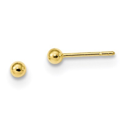 Stud Earrings Sterling Silver Gold-Tone Polished QE13329, MPN: QE13329, 191101235696