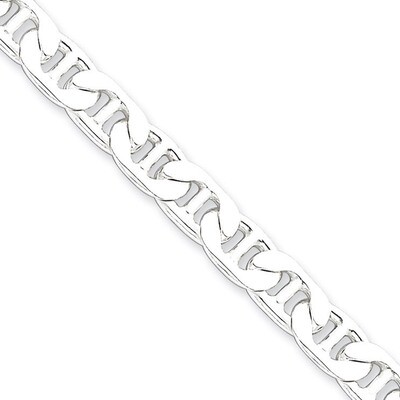8 Inch 6.5mm Anchor Chain Sterling Silver QAN180-8, MPN: QAN180-8, 886774410463