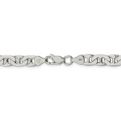 30 Inch 6.5mm Anchor Chain Sterling Silver QAN180-30, MPN: QAN180-30, 883957969367
