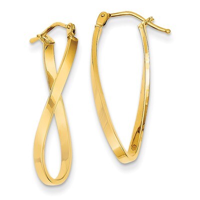 Small Twisted Earrings 14k Gold Z1184, MPN: Z1184, 883957506319