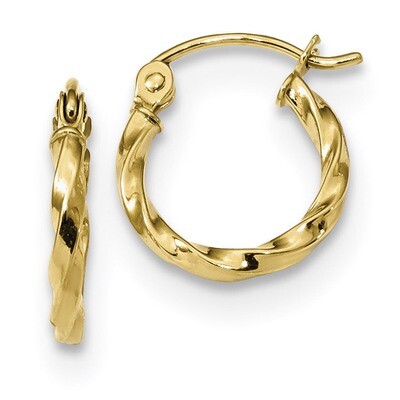 Twist Polished Hoop Earring 10k Gold 10TC388, MPN: 10TC388, 191101344107