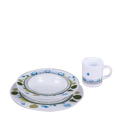 Sambonet kids set danny the train kids table set 3 pieces - porcelain, MPN: 59010-24, 790955987913