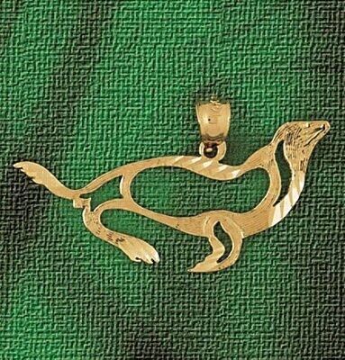 Dazzlers Jewelry Seal Pendant Necklace Charm Bracelet in Yellow, White or Rose Gold 1623, MPN: DZ-1…