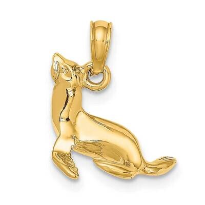 Seal Charm 14k Gold 3-D Polished K7453, MPN: K7453, 637218109920