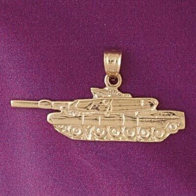 Dazzlers Jewelry Tank Pendant Necklace Charm Bracelet in Yellow, White or Rose Gold 4516, MPN: DZ-4…