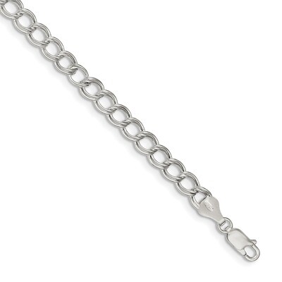 Charm Bracelet 6 Inch Sterling Silver QG128-6, MPN: QG128-6, 886774119960