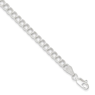 7 Inch Double Link Charm Bracelet Sterling Silver QCH070-7, MPN: QCH070-7, 886774761237