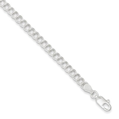 8 Inch Double Link Charm Bracelet Sterling Silver QCH060-8, MPN: QCH060-8, 886774761220