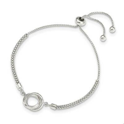 Adjustable Bracelet Sterling Silver Polished QG4761, MPN: QG4761, 886774115566