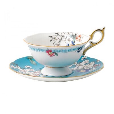 Wedgwood Wonderlust Wonderlust Teacup &amp; Saucer Set Apple Blossom, MPN: 40024024, 701587315456