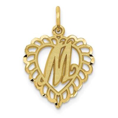 Initial M Charm 10k Gold 10C568M, MPN: 10C568M,