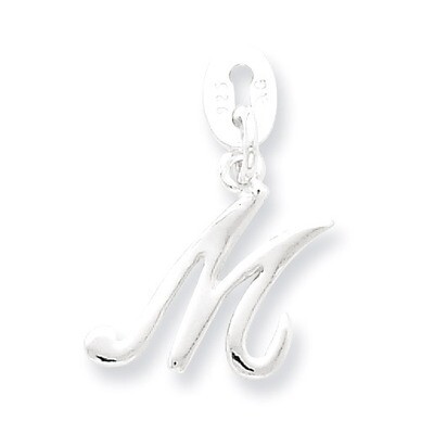 Initial M Pendant Sterling Silver QC6510M, MPN: QC6510M, 883957554440