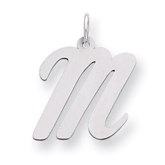 Script Initial M Charm Sterling Silver QC5084M, MPN: QC5084M, 883957031071