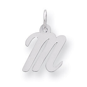 Script Initial M Charm Sterling Silver QC5080M, MPN: QC5080M, 883957568188