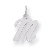 Script Initial M Charm Sterling Silver QC5080M, MPN: QC5080M, 883957568188