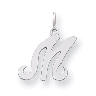 Stamped Initial M Charm Sterling Silver QC4163M, MPN: QC4163M, 883957133720